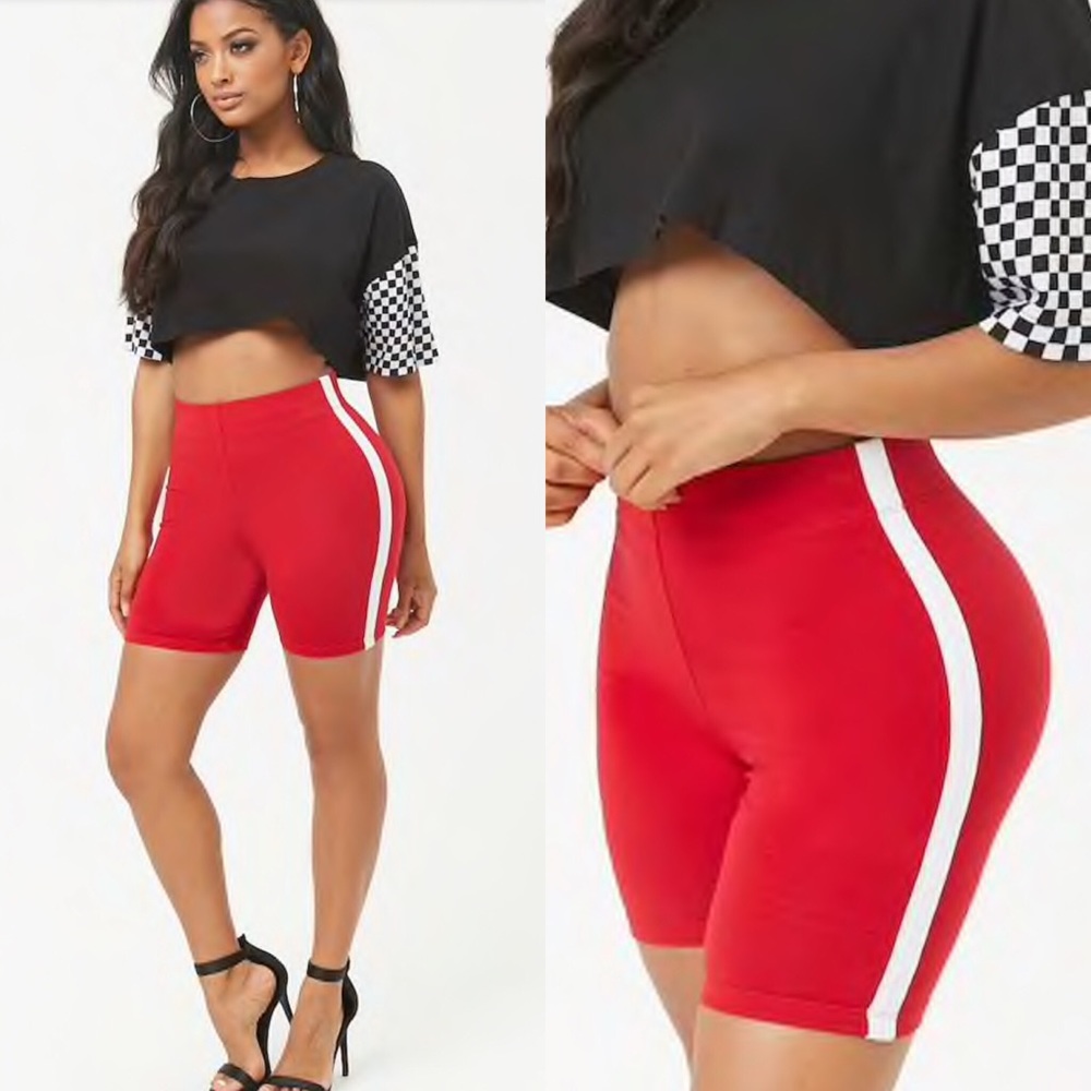 Red biker shorts (never been worn)